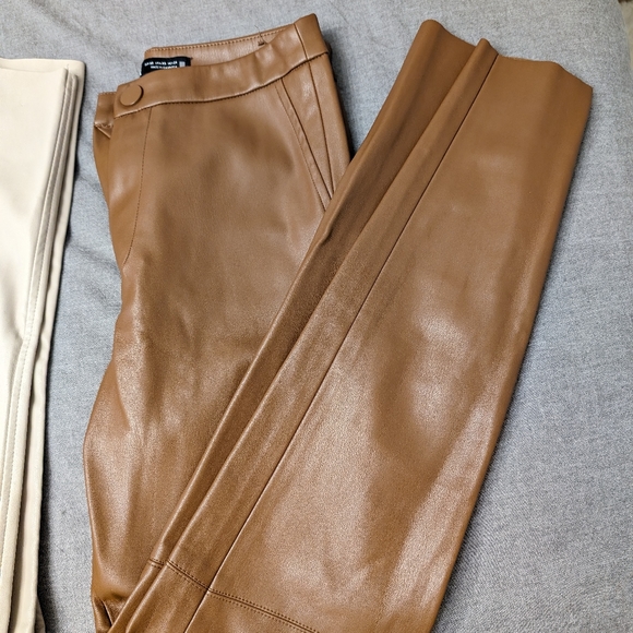 Zara Faux Leather Skinny Pants - Picture 6 of 9